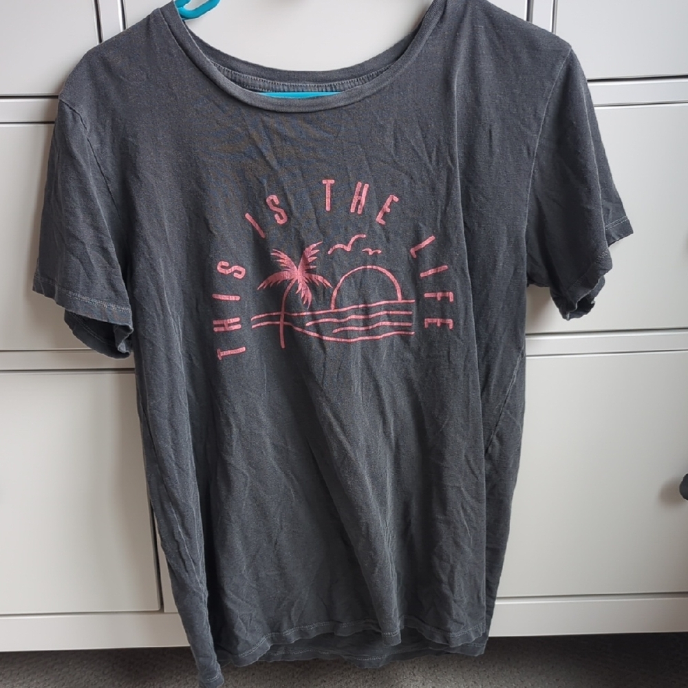 Billabong Gray Tee with White Logo